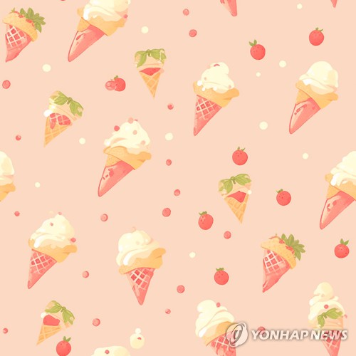 아이스크림 패턴 이미지